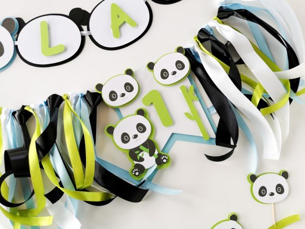 Proporczyk na krzesełko z dowolną liczbą - PANDA BOY