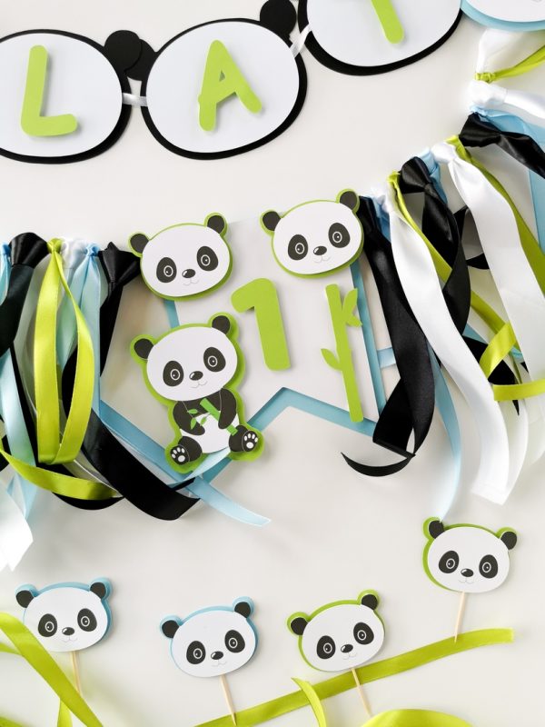 Proporczyk na krzesełko z dowolną liczbą - PANDA BOY - obrazek 4
