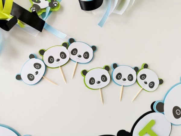Pikery na babeczki i muffinki - PANDA BOY
