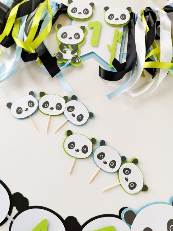 Pikery na babeczki i muffinki - PANDA BOY - obrazek 5