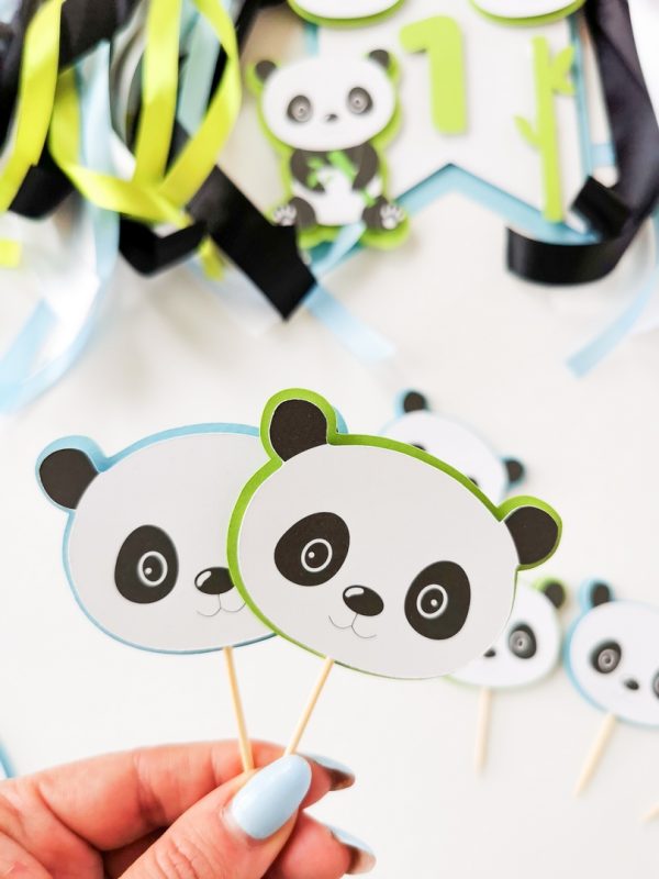 Pikery na babeczki i muffinki - PANDA BOY - obrazek 4