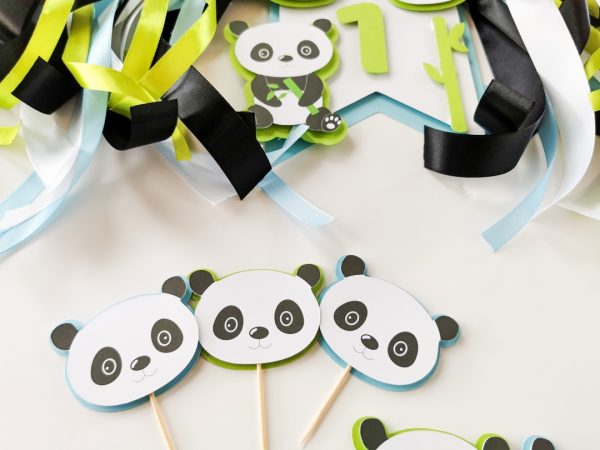 Pikery na babeczki i muffinki - PANDA BOY - obrazek 2