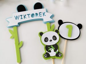 Topper personalizowany  – PANDA BOY